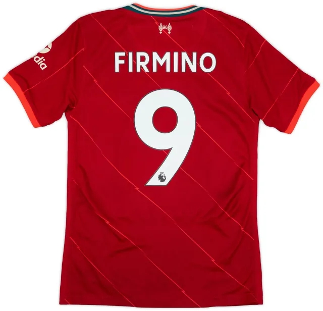 Nike 2021-22 Liverpool Home Shirt Firmino #9 - 9/10 - (S)
