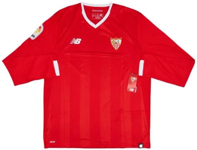 NewBalance 2017-18 Sevilla Away L/S Shirt - 10/10 - (L)