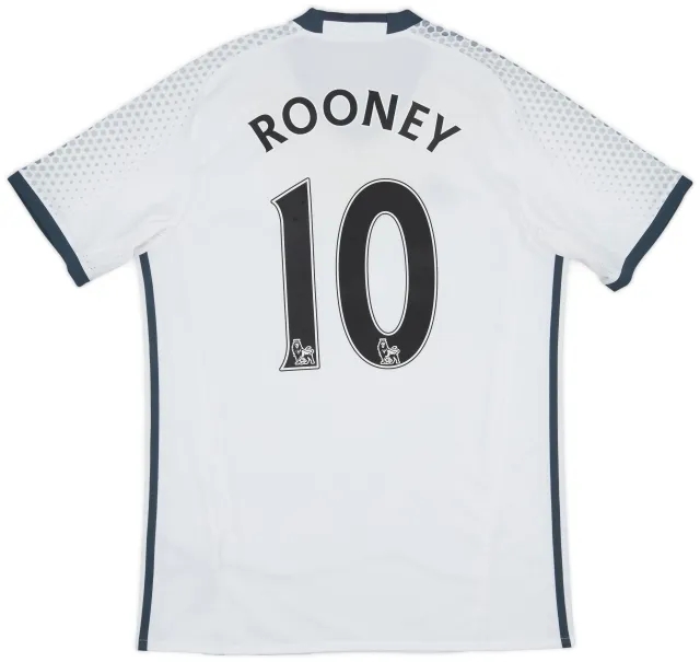 adidas 2016-17 Manchester United Third Shirt Rooney #10 - 7/10 - (M)