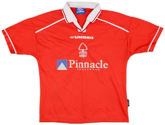 Umbro 1998-00 Nottingham Forest Home Shirt - 5/10 - (L.Boys)
