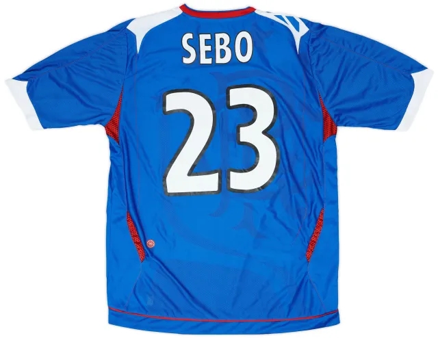 Umbro 2006-07 Rangers Home Shirt Sebo #23 - 8/10 - (L)