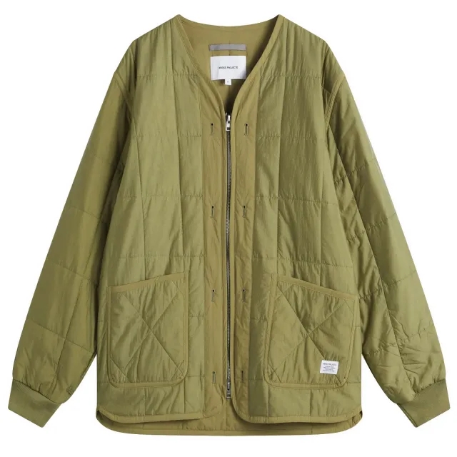 Norse Projects Men's Military Liner Jacket Moss Green