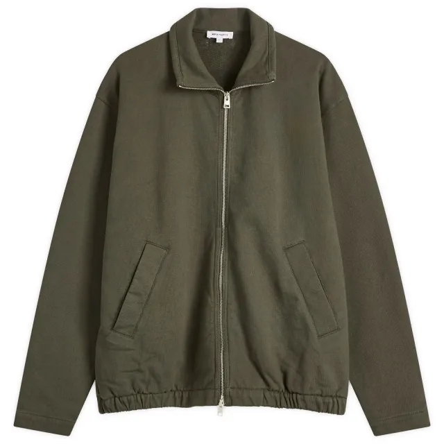 Norse Projects Men's Bjorn Relaxed Track Jacket Black Olive