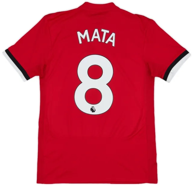 adidas 2017-18 Manchester United Home Shirt Mata #8 - 9/10 - (XS)