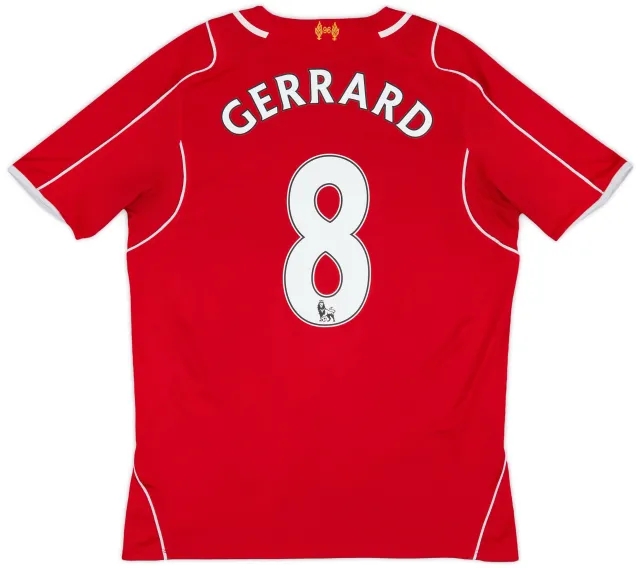 2014-15 Liverpool Home Shirt Gerrard #8 - 5/10 - (M)