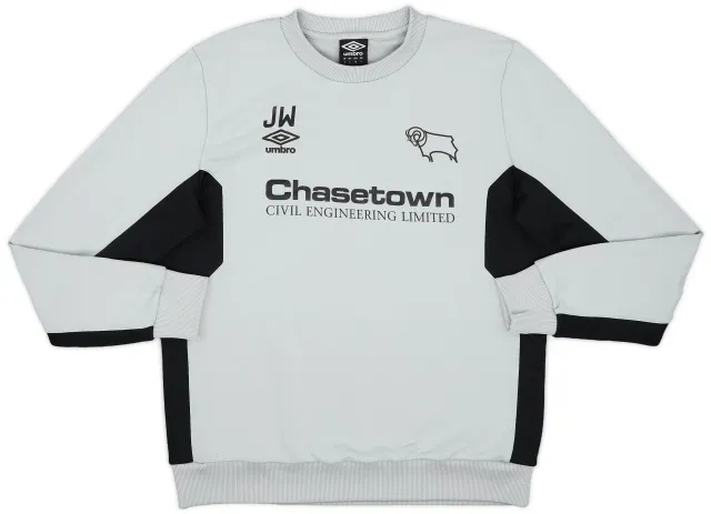 2017-18 Derby County Staff Issue Umbro Sweat Top JW - 7/10 - (L)