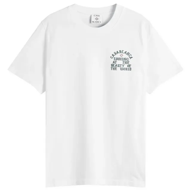 Casablanca Men's Beauty of the World T-Shirt White