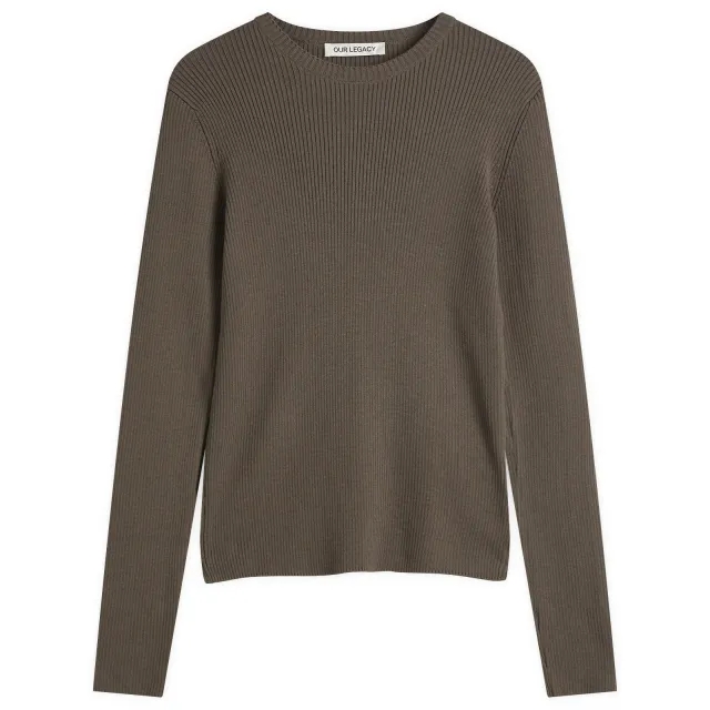 Our Legacy Men's Compact Roundneck Fog Clean Cotton
