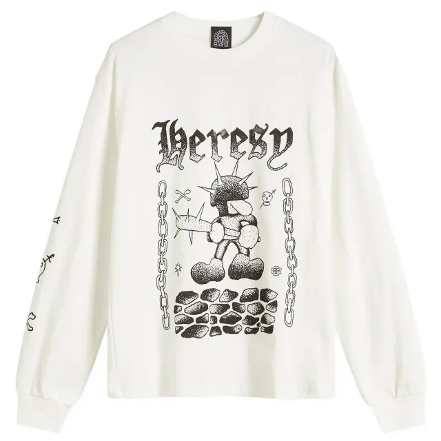 Heresy Women's Fightin Long Sleeve T-Shirt Ecru
