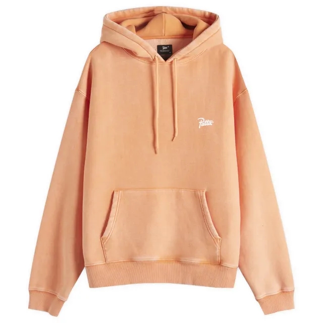 Sweatshirt Patta Classic Washed Hooded Sweater Unisex Melon Xl