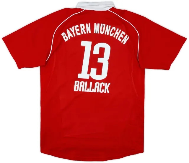 adidas 2005-06 Bayern Munich Home Shirt Ballack #13 - 8/10 - (XL.Boys)