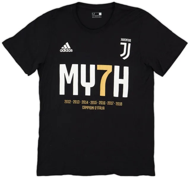 2017-18 Juventus adidas 'MY7H' Graphic Tee - 9/10 - (M)