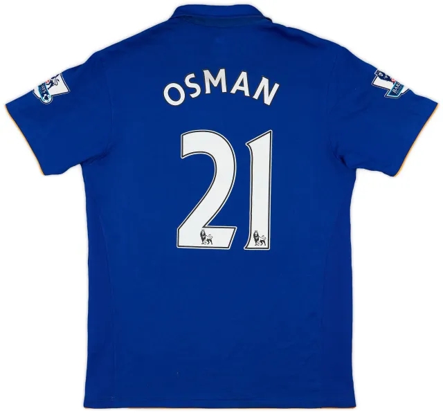 LeCoqSportif 2011-12 Everton Home Shirt Osman #21 - 9/10 - (M)