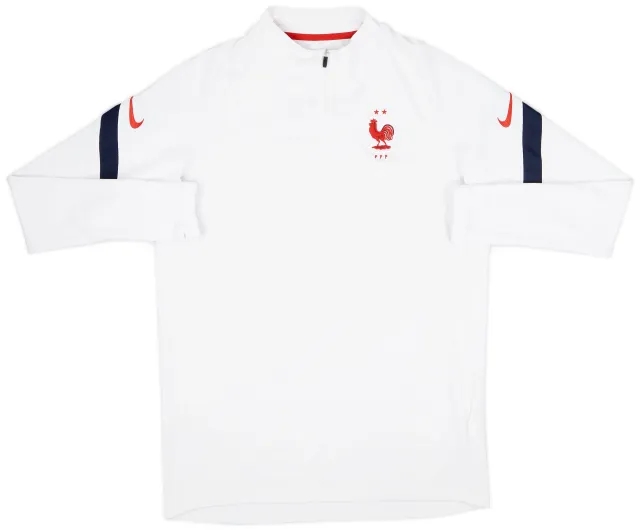 2020-21 France Nike 1/4 Zip Training Top - 8/10 - (L)