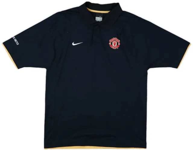 2003-04 Manchester United Nike Polo Shirt - 9/10 - (L)