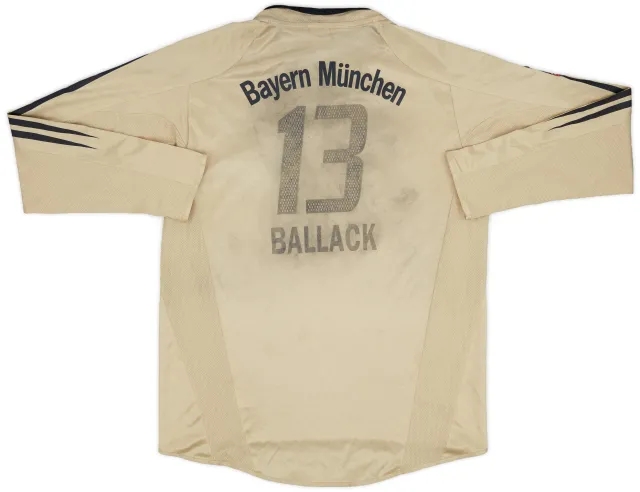 adidas 2004-06 Bayern Munich Away L/S Shirt Ballack #13 - 4/10 - (XL.Boys)