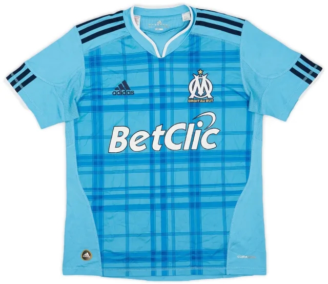 adidas 2010-11 Olympique Marseille Away Shirt - 7/10 - (L.Boys)