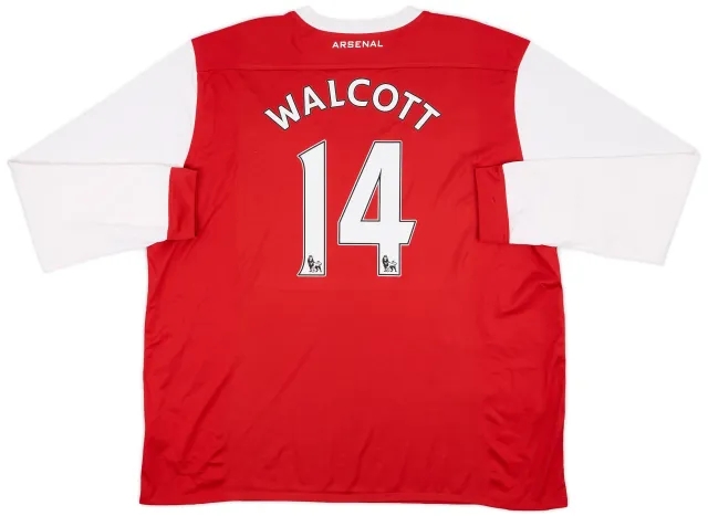 Nike 2010-11 Arsenal Home L/S Shirt Walcott #14 - 8/10 - (3XL)