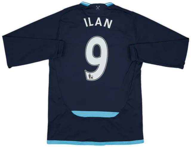Umbro 2009-10 West Ham Away L/S Shirt Ilan #9 - 8/10 - (M)