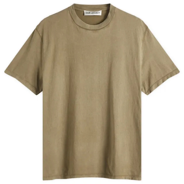 Our Legacy Men's Box T-Shirt Cavalry Olive Legacy Jersey