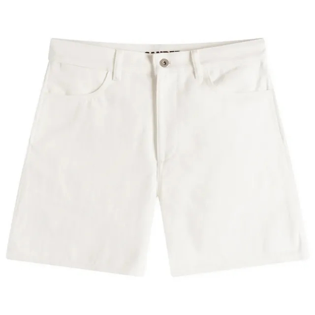 Jil Sander Women's Cargo Denim Shorts Porcelain