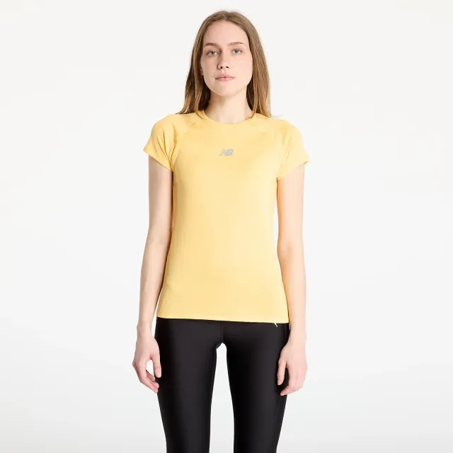 T-Shirt New Balance Women's Jacquard Slim T-Shirt Clementine Xs