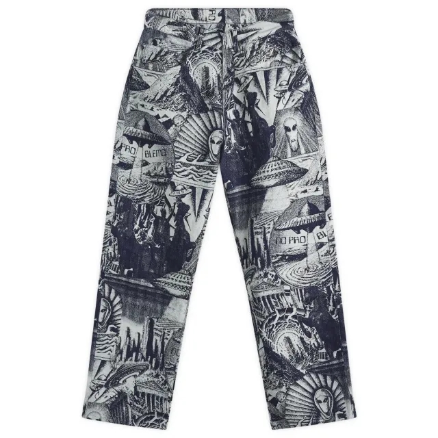 No Problemo Men's Apocalypse Jacquard Bagi Jean Blue