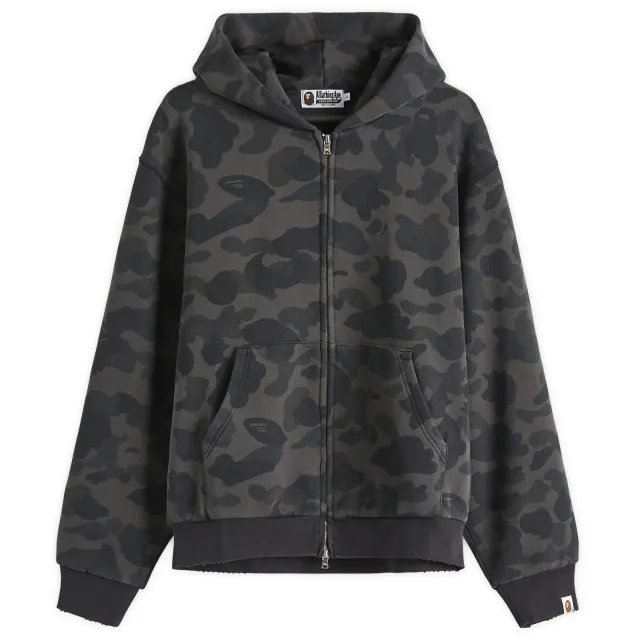 Sweatshirt A Bathing Ape 1St Camo Heavy Wash Cropped Fit Zip Hoodie Unisex Black Xl