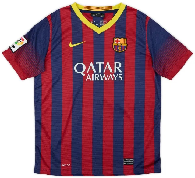 Nike 2013-14 Barcelona Home Shirt - 8/10 - (L.Boys)