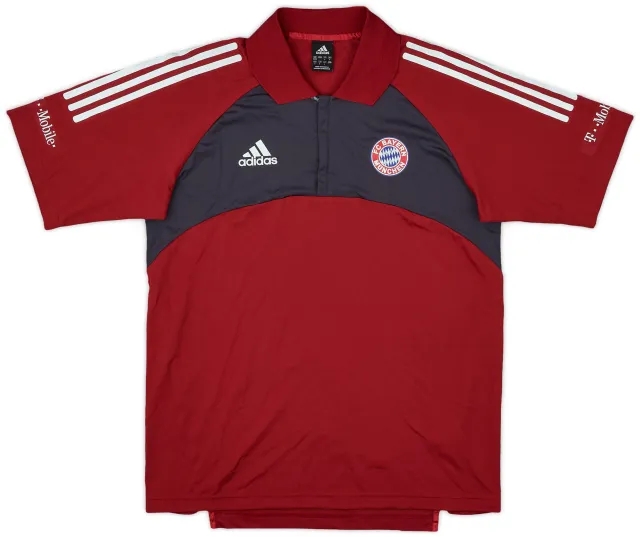 2002-03 Bayern Munich adidas 1/4 Zip Polo Shirt - 6/10 - (M)