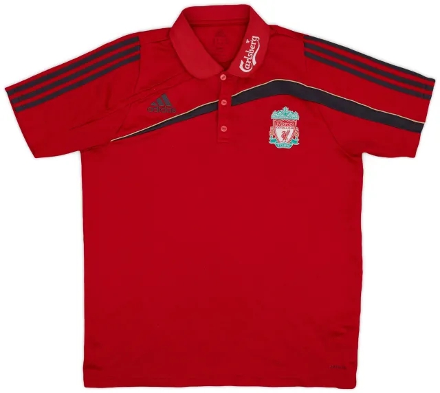 2009-10 Liverpool adidas Polo Shirt - 8/10 - (L)
