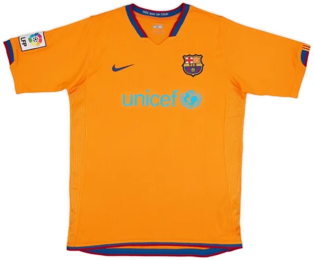 Nike 2006-08 Barcelona Away Shirt - 9/10 - (XL.Boys)