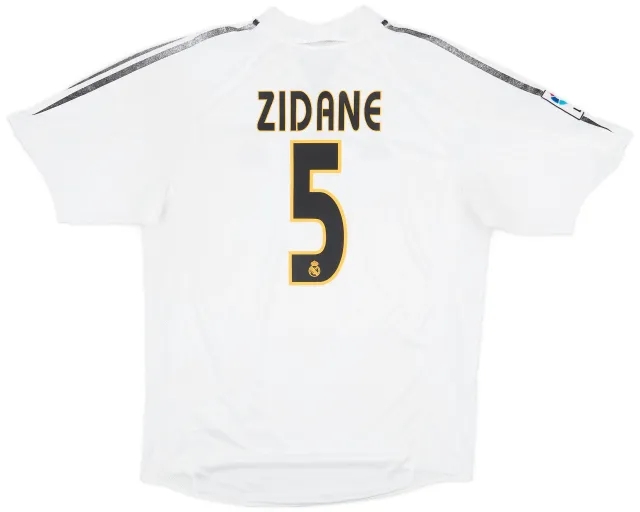 adidas 2004-05 Real Madrid Home Shirt Zidane #5 - 5/10 - (L)