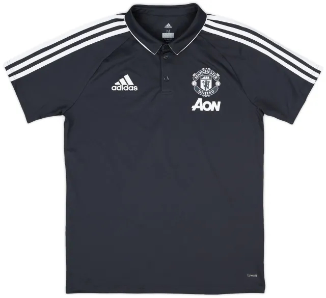 2017-18 Manchester United adidas Polo Shirt - 9/10 - (M)