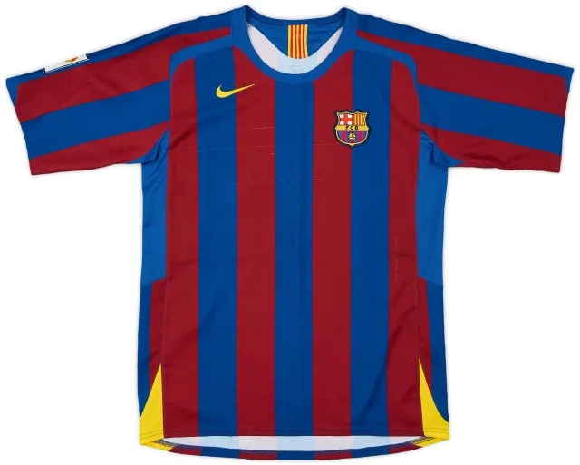 Nike 2005-06 Barcelona Home Shirt - 7/10 - (XL.Boys)