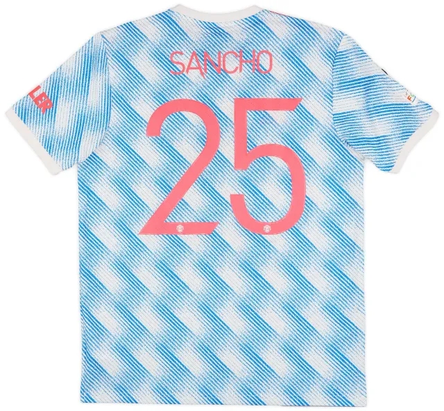 adidas 2021-22 Manchester United Away Shirt Sancho #25 - 9/10 - (L)