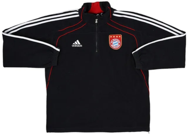 2010-11 Bayern Munich adidas 1/4 Zip Fleece Top - 8/10 - (L/XL)