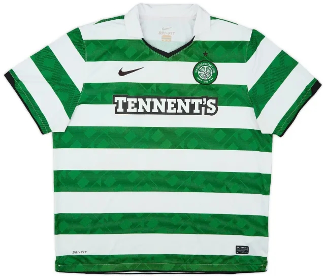 Nike 2010-12 Celtic Home Shirt - 9/10 - (XXL)