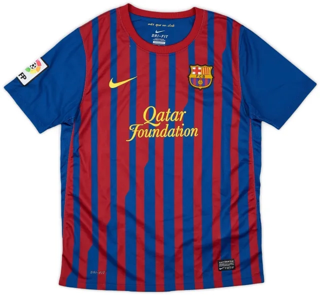 Nike 2011-12 Barcelona Home Shirt - 9/10 - (L.Boys)