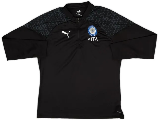 2022-23 Stockport County Puma 1/4 Zip Drill Top - 9/10 - (L)