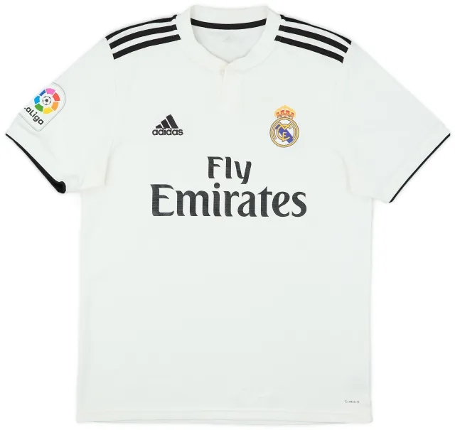 adidas 2018-19 Real Madrid Home Shirt - 8/10 - (M)