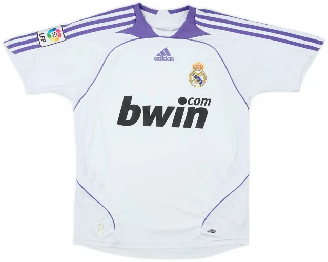 adidas 2007-08 Real Madrid Home Shirt - 7/10 - (L.Boys)