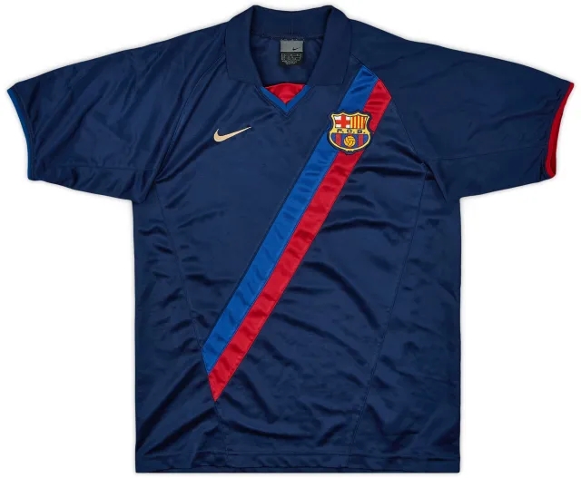 Nike 2002-03 Barcelona Basic Away Shirt - 9/10 - (L.Boys)
