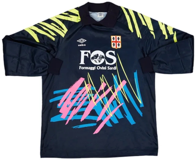 Umbro 1991-92 Cagliari GK Shirt - 8/10 - (XL)