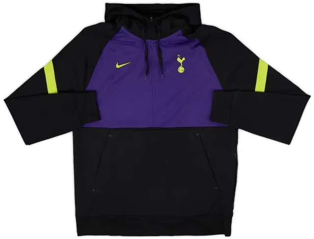 2021-22 Tottenham Nike 1/2 Zip Hooded Track Jacket - 9/10 - (L)