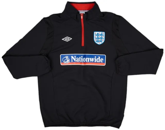 2010-11 England Umbro 1/4 Zip Drill Top - 9/10 - (L)