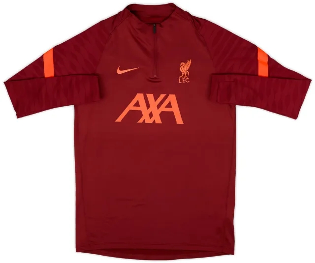 2021-22 Liverpool Nike 1/4 Zip Training Top - 8/10 - (M)