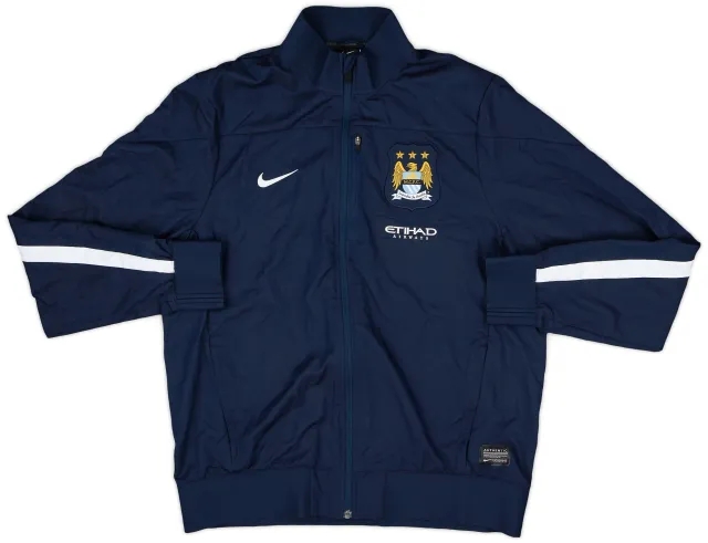 2013-14 Manchester City Nike Track Jacket - 7/10 - (L)