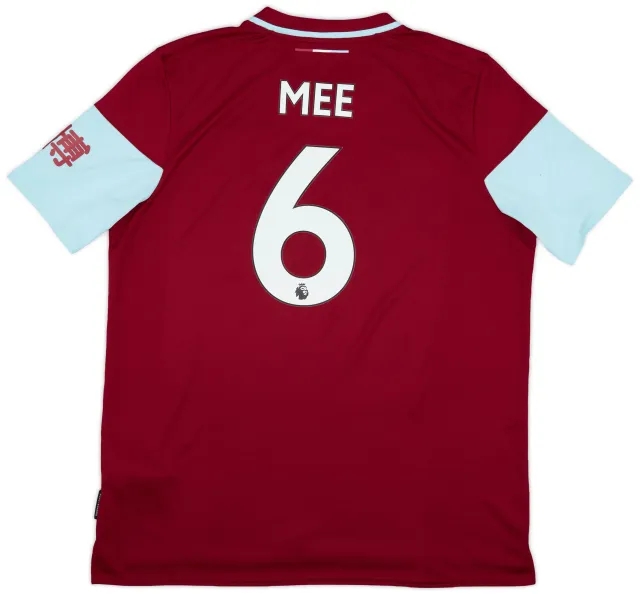 Umbro 2020-21 Burnley Home Shirt Mee #6 - 9/10 - (XXL)