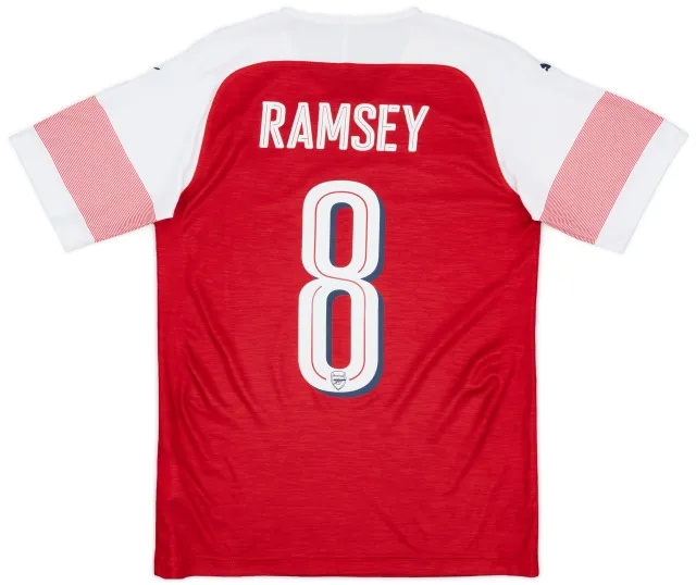 Puma 2018-19 Arsenal Home Shirt Ramsey #8 - 8/10 - (S)